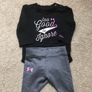 EUC Under Armour baby outfit, 3-6 mo